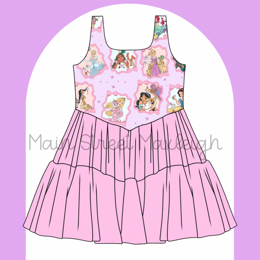 Princess bow frame dress