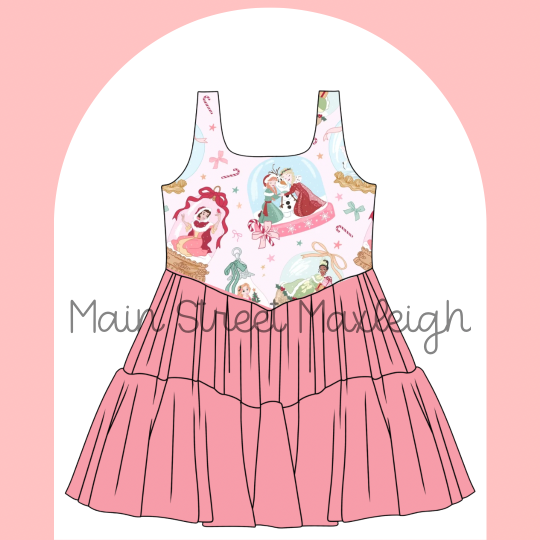 2T princess globe dress RTS