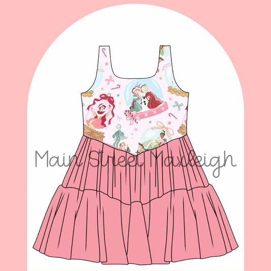 2T princess globe dress RTS