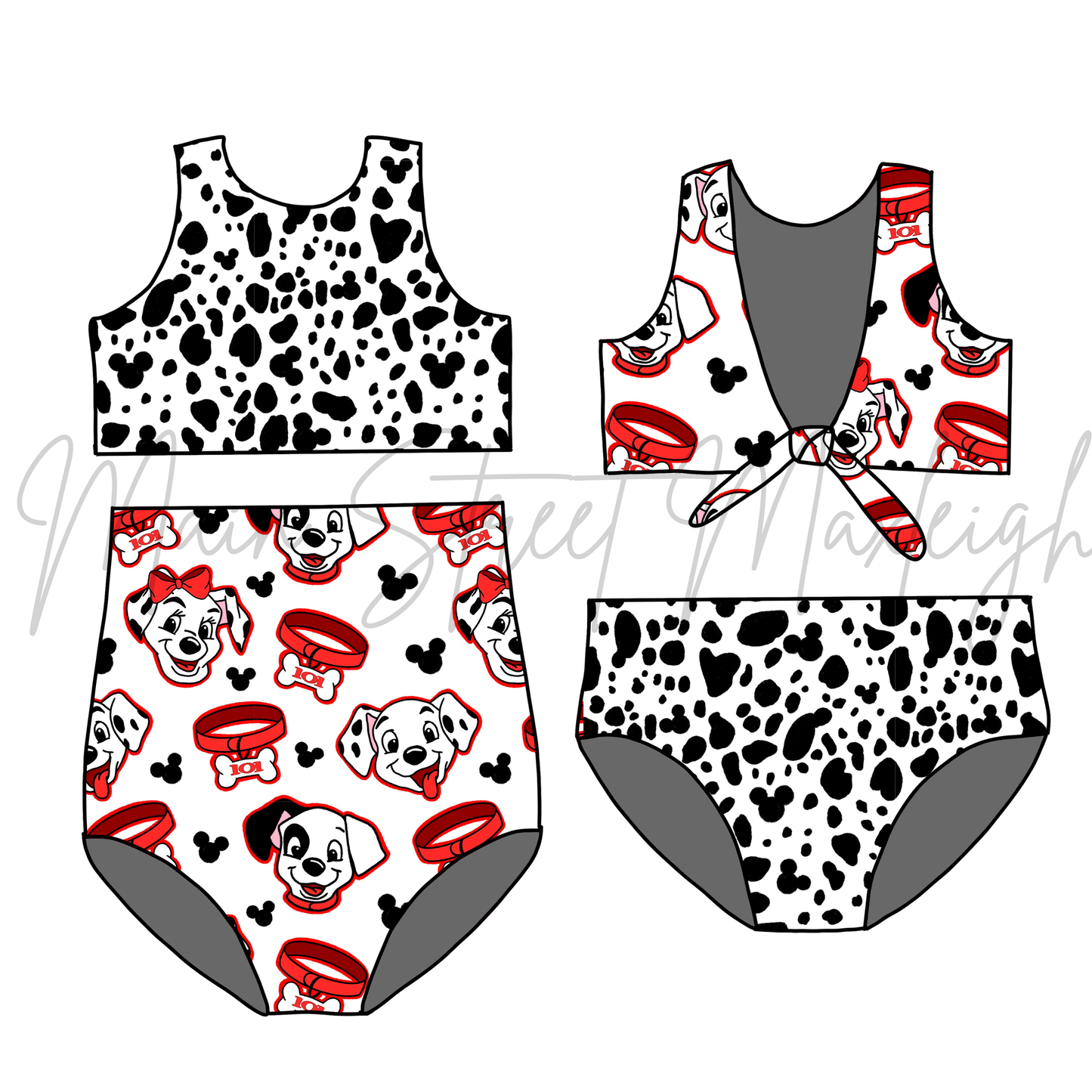 Dalmation reversible swim
