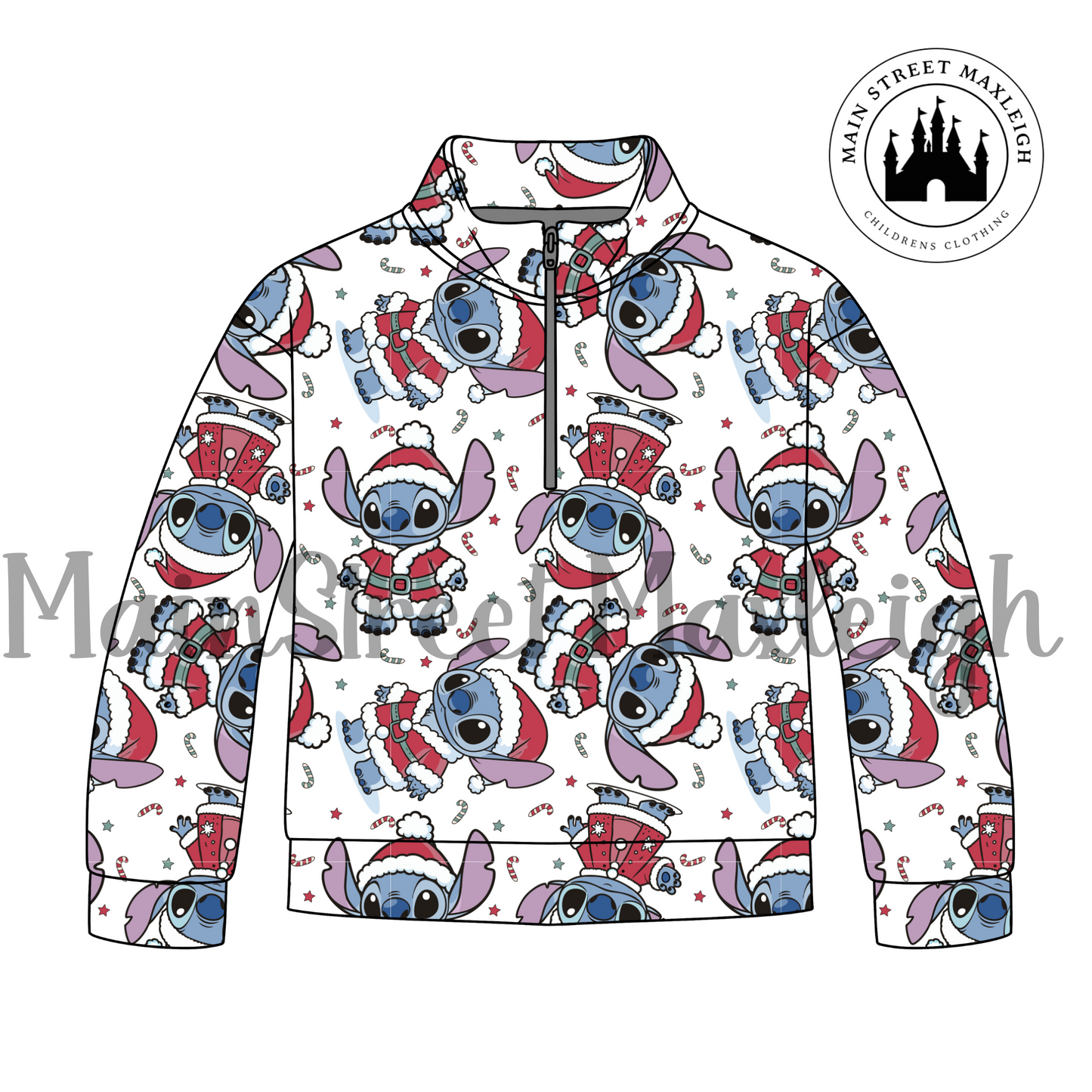 Ohana Christmas zip up