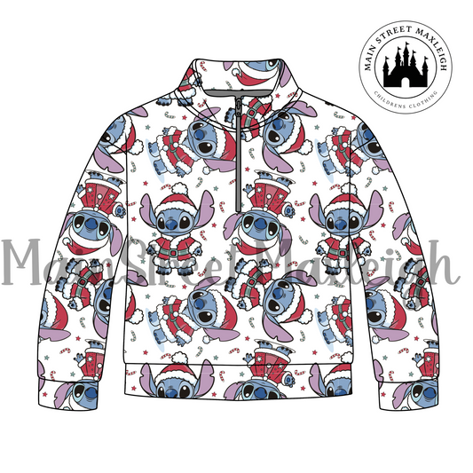 Ohana Christmas zip up