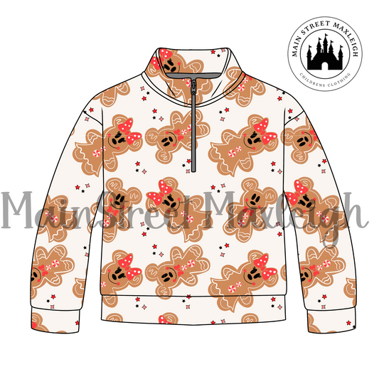Gingerbread half zip up