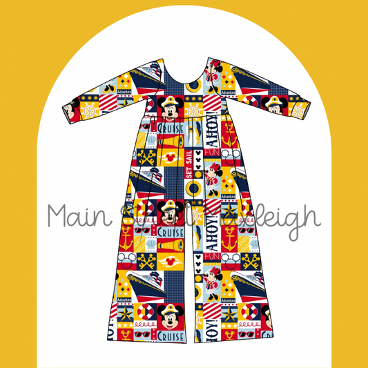 Patch work cruise Romper