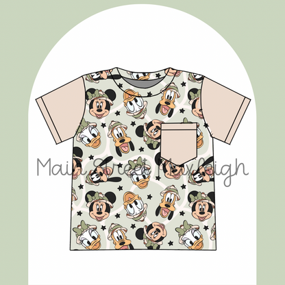 Safari friends pocket tshirt