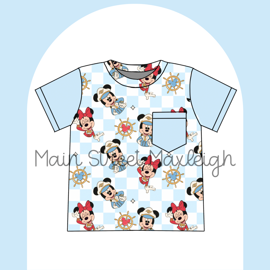 Captain Mouse pocket tshirt