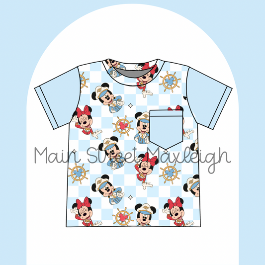 Captain Mouse pocket tshirt