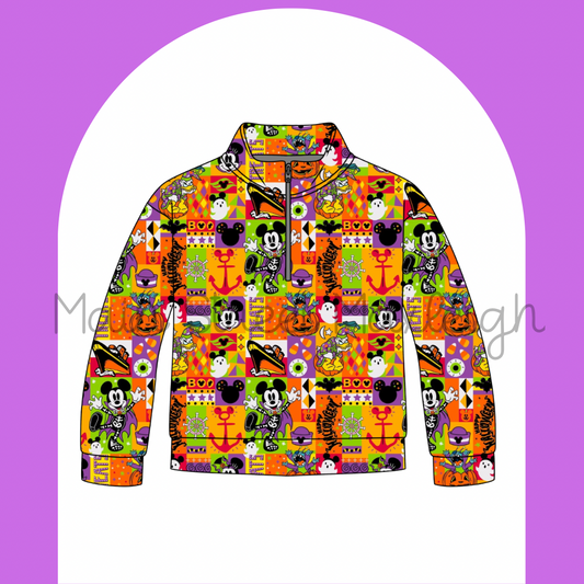 Halloween on the high sea zip up