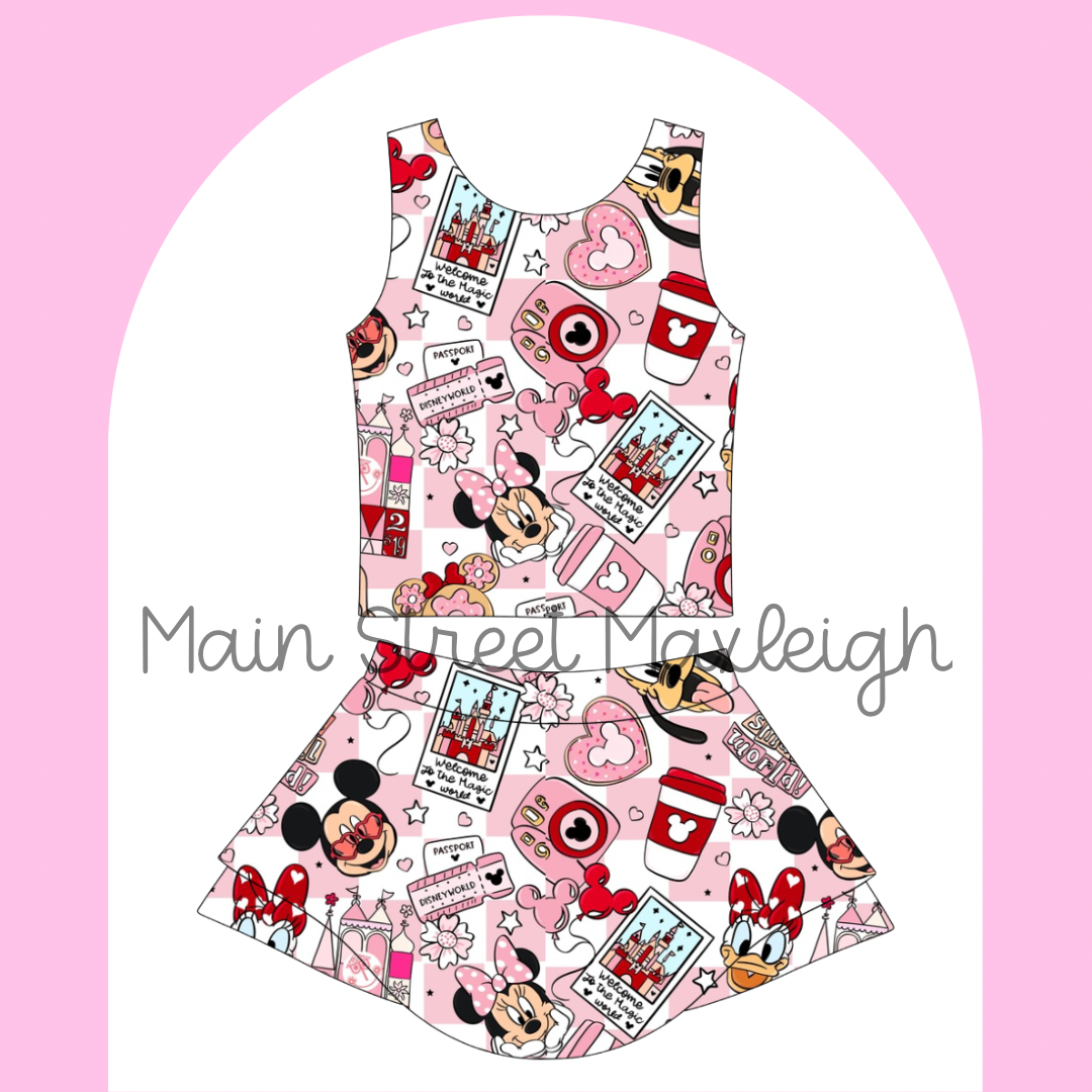 It’s a small world, valentine yoga set