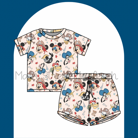 Pirate friends waffle set