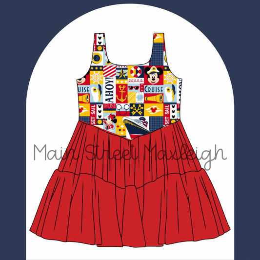 Cruise patch work dress