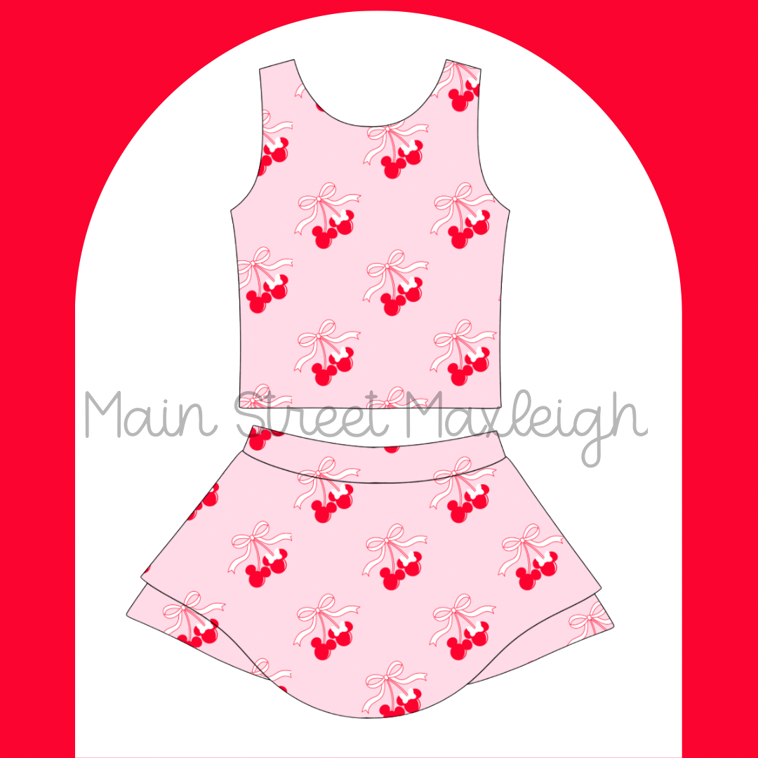 Cherry yoga set