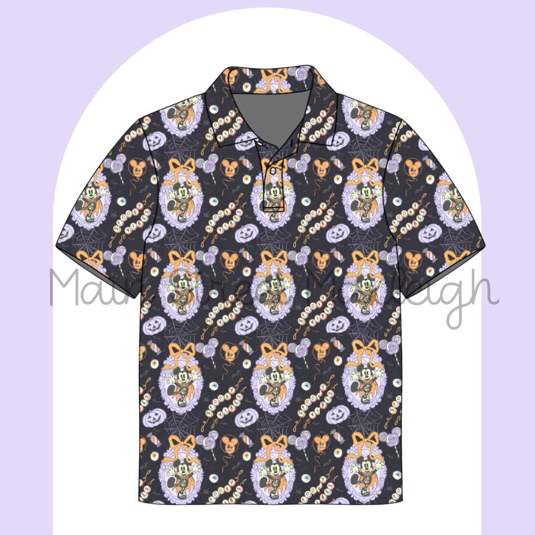 Spooky vibe Halloween polo