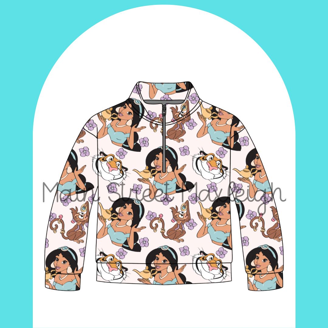 Magic carpet half zip up