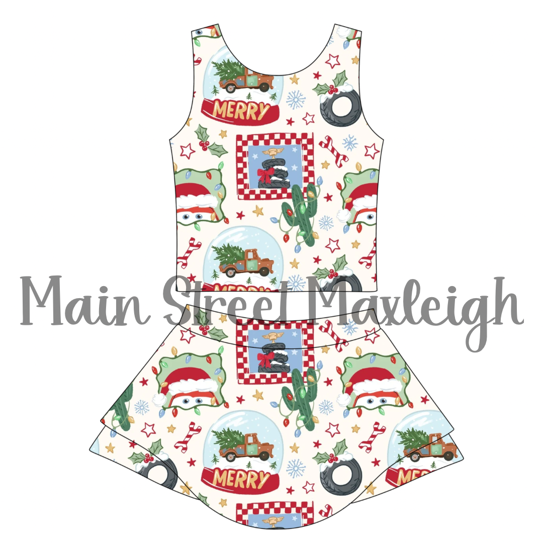 Christmas car yoga set