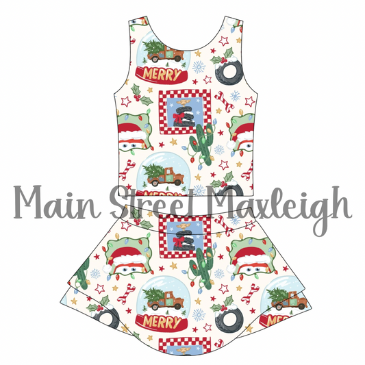 Christmas car yoga set
