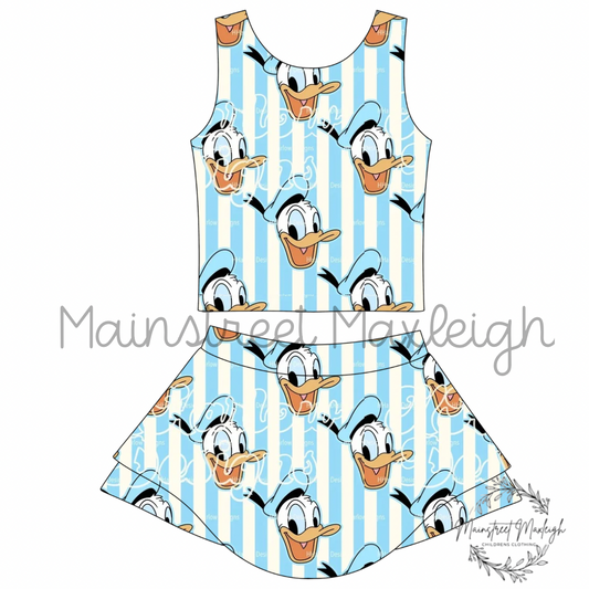 7/8 blue duck yoga set