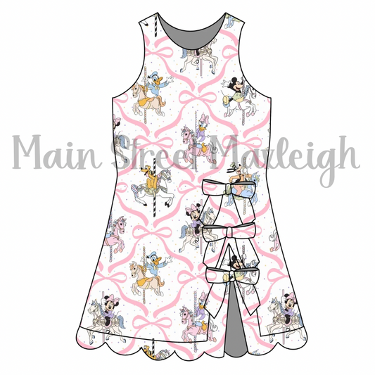 Carousel bow dress