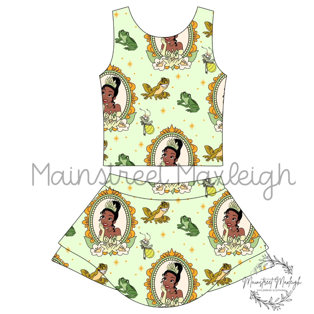 Princess in the frog yoga set
