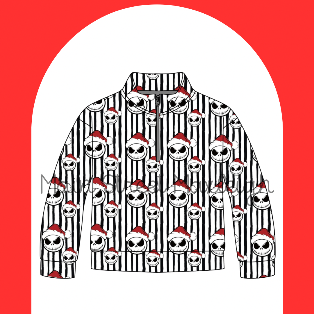 Santa Jack half zip up