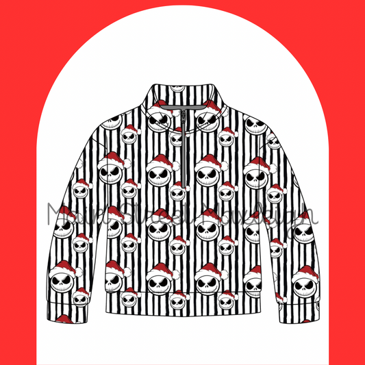 Santa Jack half zip up