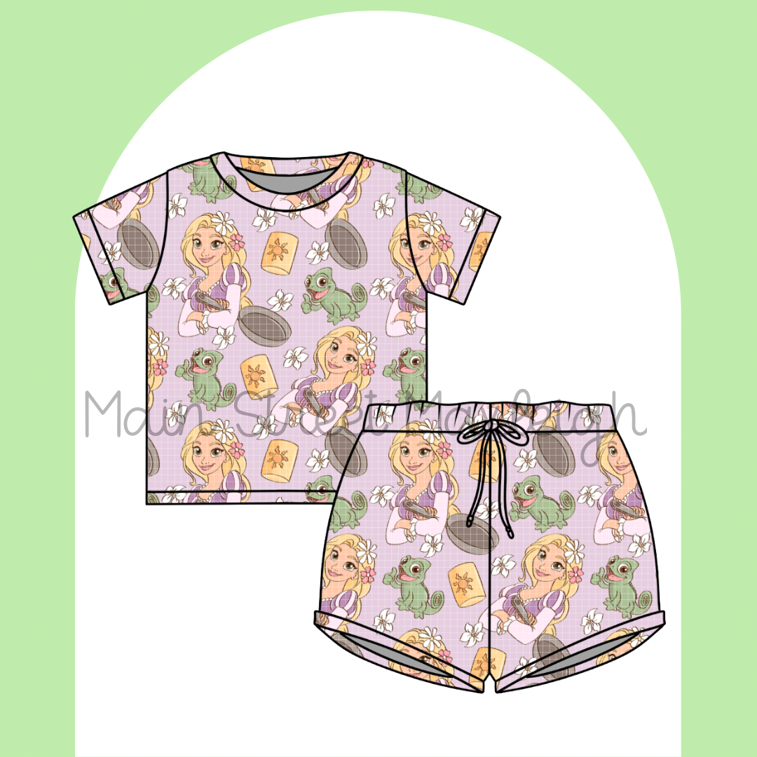 Frying pan waffle set