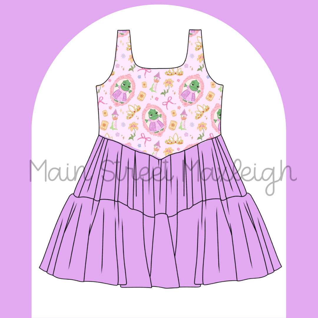 Silly chameleon dress
