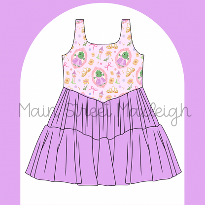 Silly chameleon dress