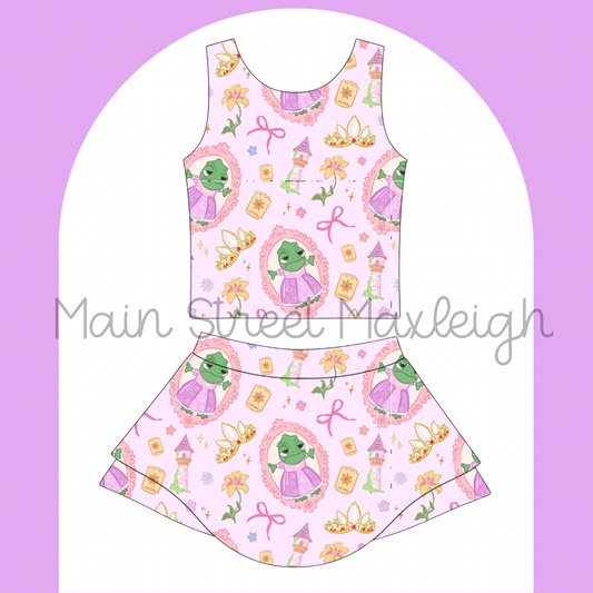 Silly chameleon yoga set