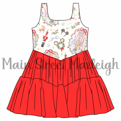 Magical Christmas mesh dress