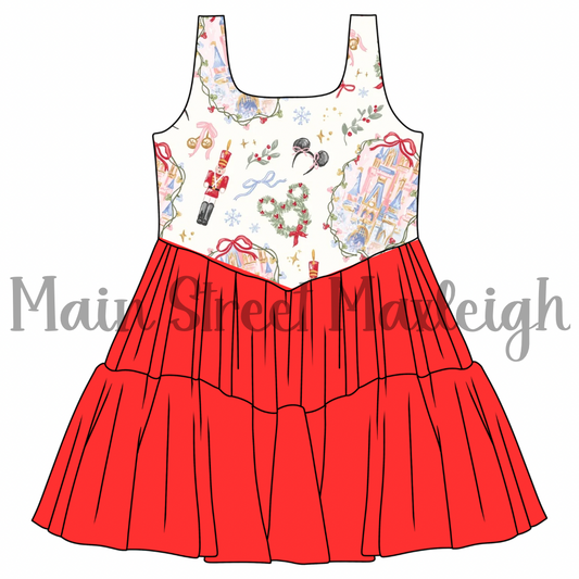 Magical Christmas mesh dress