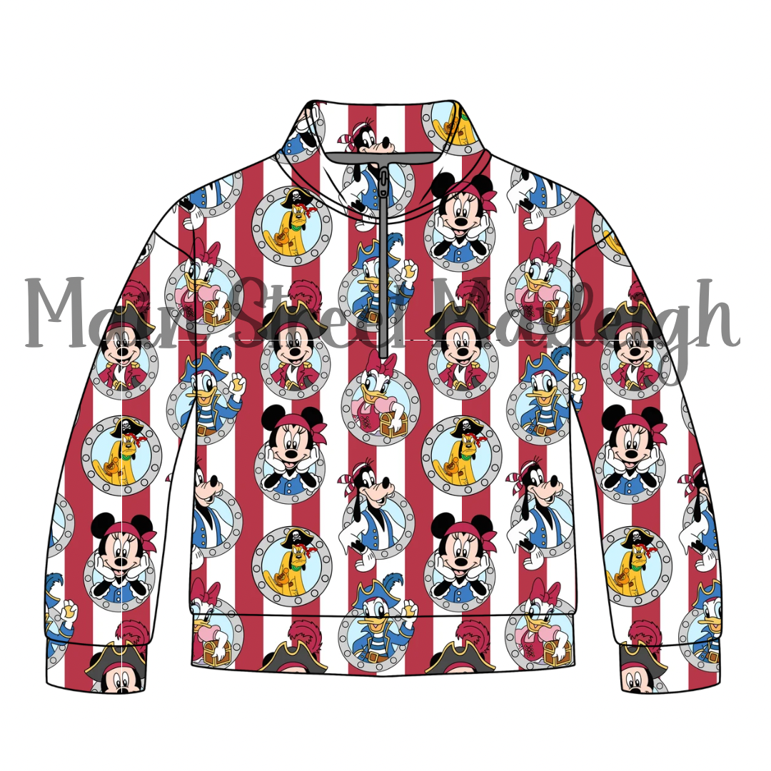 Pirate Cruise Porthole Zip