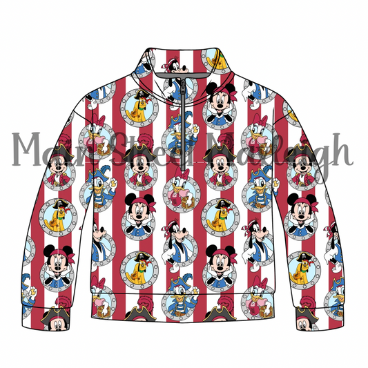 Pirate Cruise Porthole Zip