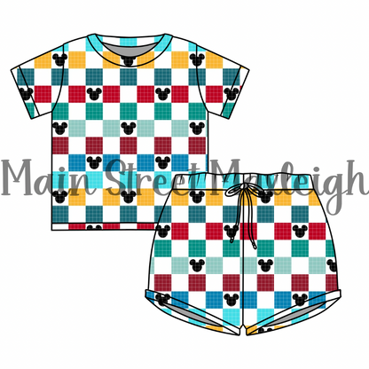 Mouse Checkerboard Waffle Set