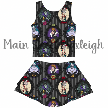 Villain Stripe Yoga Set