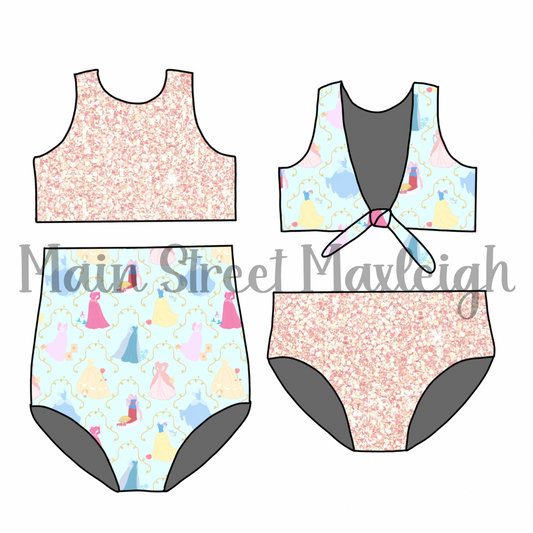 Princess Gown reversible swim