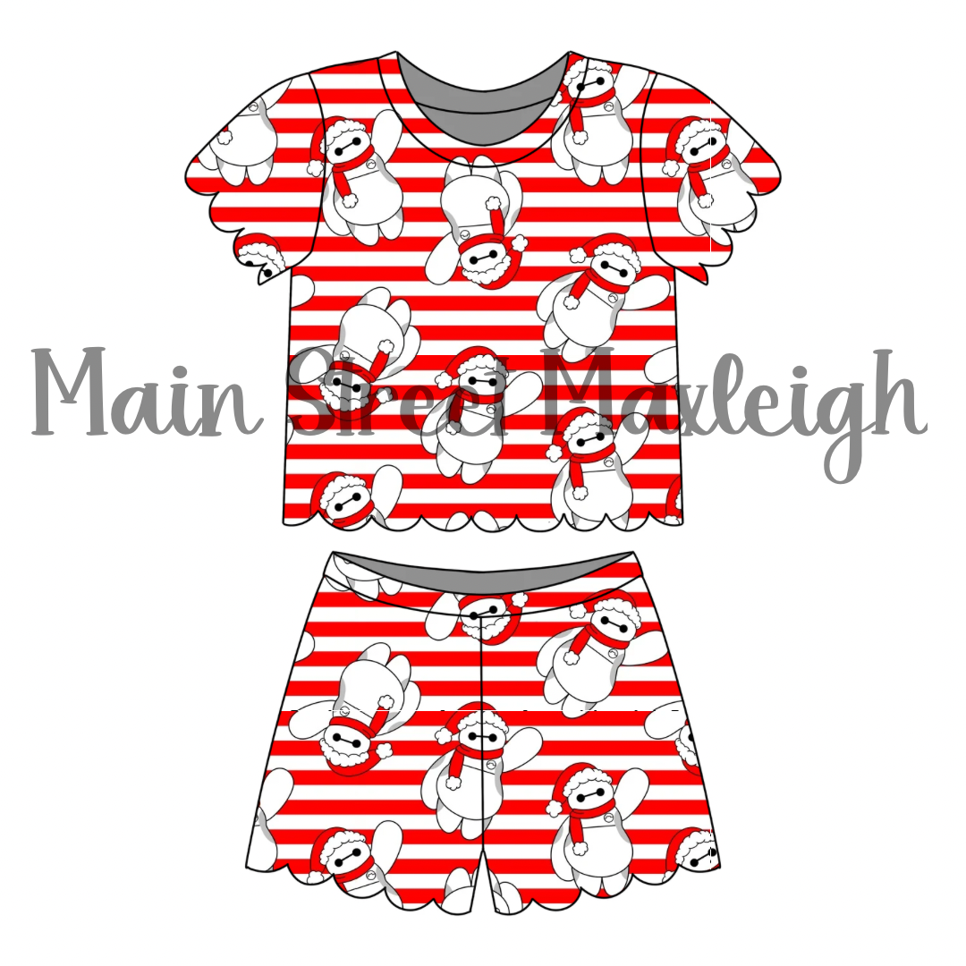 Bay Santa Scallop Short set