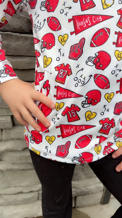 Kansas City half zip up